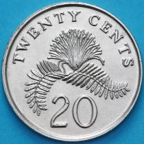 Сингапур 20 центов 2000 год.