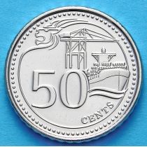 Сингапур 50 центов 2015 год.