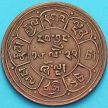 Монета Тибет 5 шо 1948 год. Солнце-Солнце.