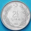 Монета Турция 2,5 лиры 1964 год. 