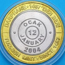 Турция 1000 000 лир 2004 год. 12 января