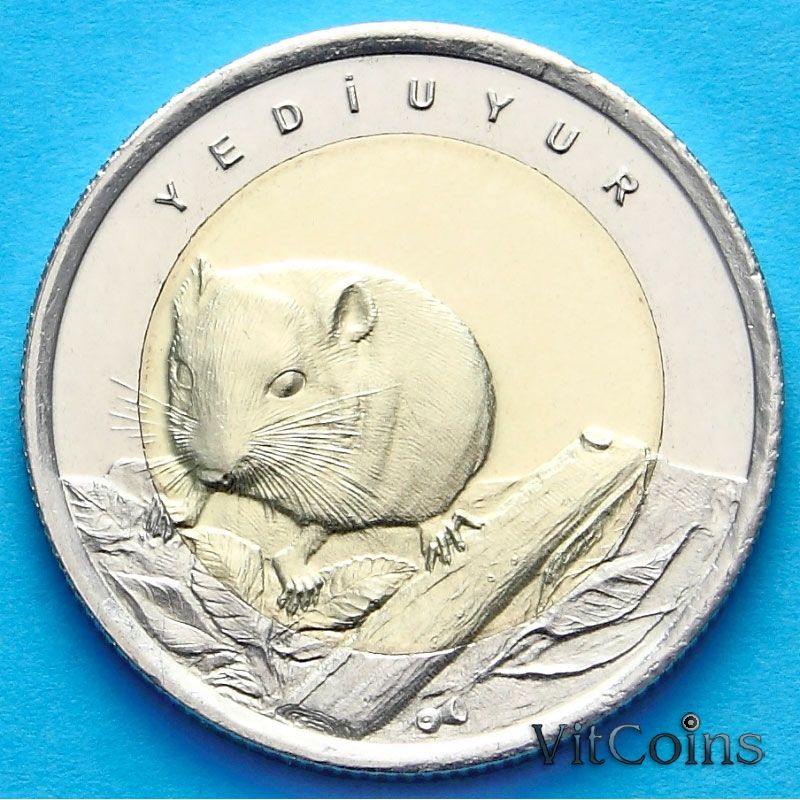Монета Турции 1 лира 2016 год. Соня