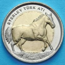Турция 1 лира 2014 год. Лошадь.