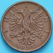 Монета Албания 1 киндар ар 1935 год.