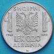 Монета Албания 0,2 лек 1941 год. aUNC