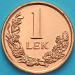 Монета Албания 1 лек 2013 год. Кудрявый пеликан.