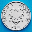 Монета Албания 5 лек 2020 год. Ветвь оливы.