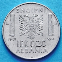 Албания 0,2 лек 1941 год.