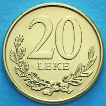 Албания 20 леков 2012 год.