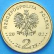 2 злотых Польша 2002 год. Август II Сильный