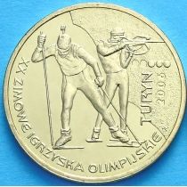 2 злотых Польша 2006 год. Олимпиада Турин.