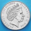 Монета Олдерни 5 фунтов 2014 год. Король Георг I.