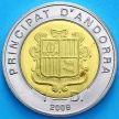 Монета Андорра 1 динер 2008 год. Богоматерь