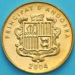 Монета Андорра 5 сантимов 2004 год. Канолийская дева
