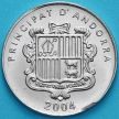 Монета Андорры 10 сантим 2004 год. Каса-де-ла-Валье