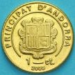 Монета Андорра 1 сантим 2005 год. Нарцисс