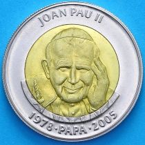 Андорра 1 динер 2005 год. Папа Иоанн Павел II