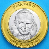 Андорра 2 динера 2005 год. Папа Иоанн Павел II