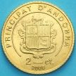 Монета Андорра 2 сантима 2008 год. Серна.