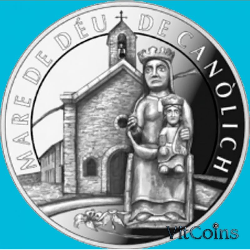 Монета Андорра 1,25 евро 2024 год. Святилище Богоматери Канолихской