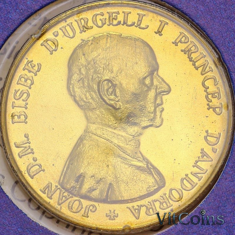 Монета Андорра 1 динер 1986 год. Монета Андорра 1 динер 1986 год.