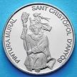 Монета Андорры 10 сантим 2013 год. Святой Христофор.