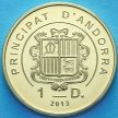 Монета Андорры 1 динер 2013 год. Богоматерь Меритшелльская