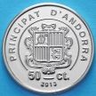 Монета Андорры 50 сантим 2013 год. Карл Великий.