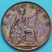 Монета Великобритании 1 фартинг 1910 год. 