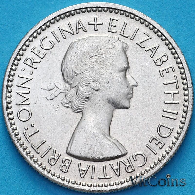 Великобритания 1 шиллинг 1953 год. Шотландский герб. UNC