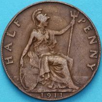 Великобритания 1/2 пенни 1911 год