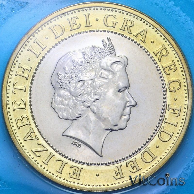 Монета Великобритания 2 фунта 2003 год. ДНК. BU