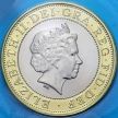 Монета Великобритания 2 фунта 2004 год. Паровоз Ричарда Тревесика. BU