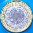 Монета Великобритания 2 фунта 2001 год. BU