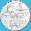 Монета Великобритания 5 фунтов 2020 год. Элтон Джон. Буклет