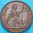 Монета Великобритания 1 пенни 1937 год. aUNC