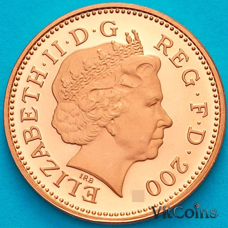 Монета Великобритания 2 пенса 2006 год. Proof