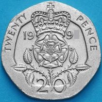 Великобритания 20 пенсов 1992 год.
