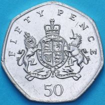 Великобритания 50 пенсов 2013 год. Кристофера Айронсайд. UNC