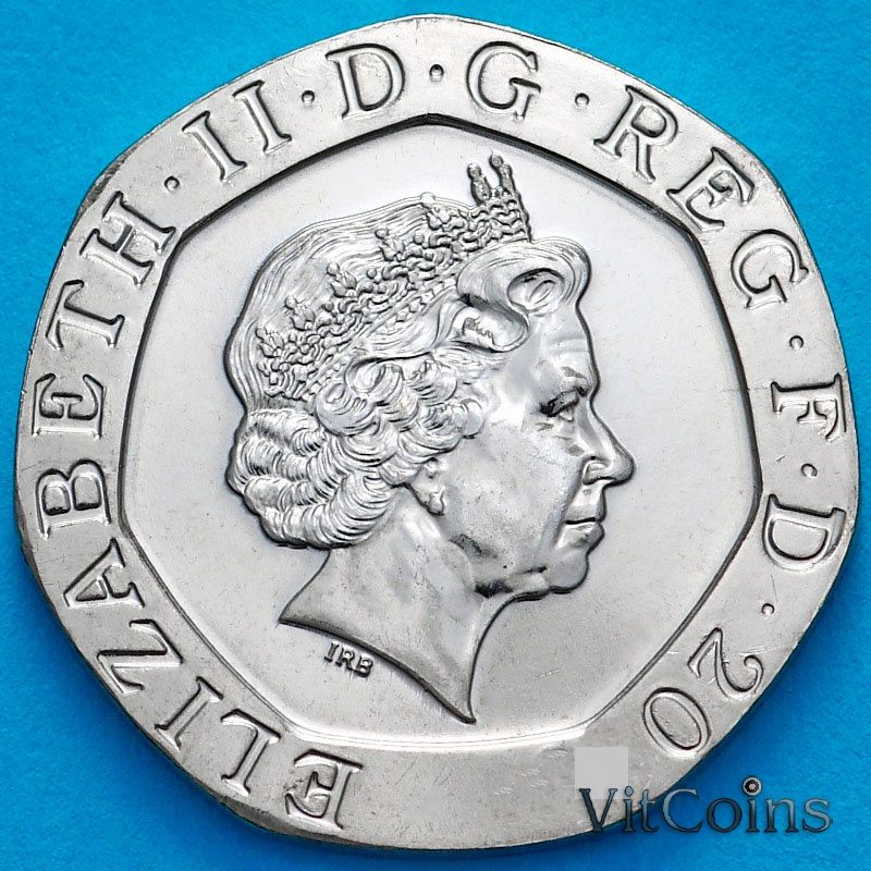 Монета Великобритания 20 пенсов 2008 год. BU