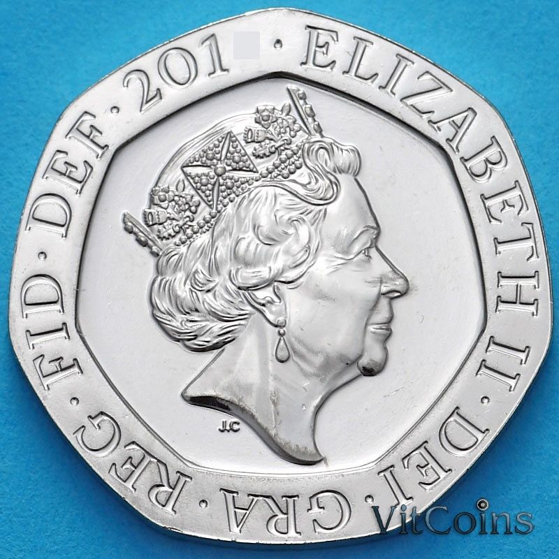 Монета Великобритания 20 пенсов 2015 год. KM# 1336. BU