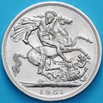 Великобритания 5 шиллингов (1 крона) 1951 год.