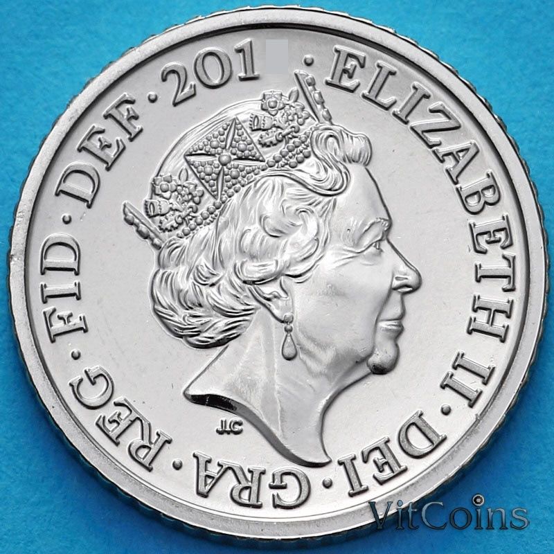 Монета Великобритания 10 пенсов 2015 год. KM# 1335. BU Монета Великобритания 10 пенсов 2015 год. KM# 1335. BU