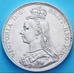 Монета Великобритании 1 крона 1889 год. Серебро.