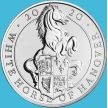 Монета Великобритания 5 фунтов 2020 год. Белая лошадь Ганновера. Буклет