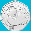 Монета Великобритания 50 пенсов 2020 год. Рождество, снеговик. Блистер
