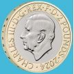 Монета Великобритания 2 фунта 2024 год. 150 лет со дня рождения Уинстона Черчилля. BU