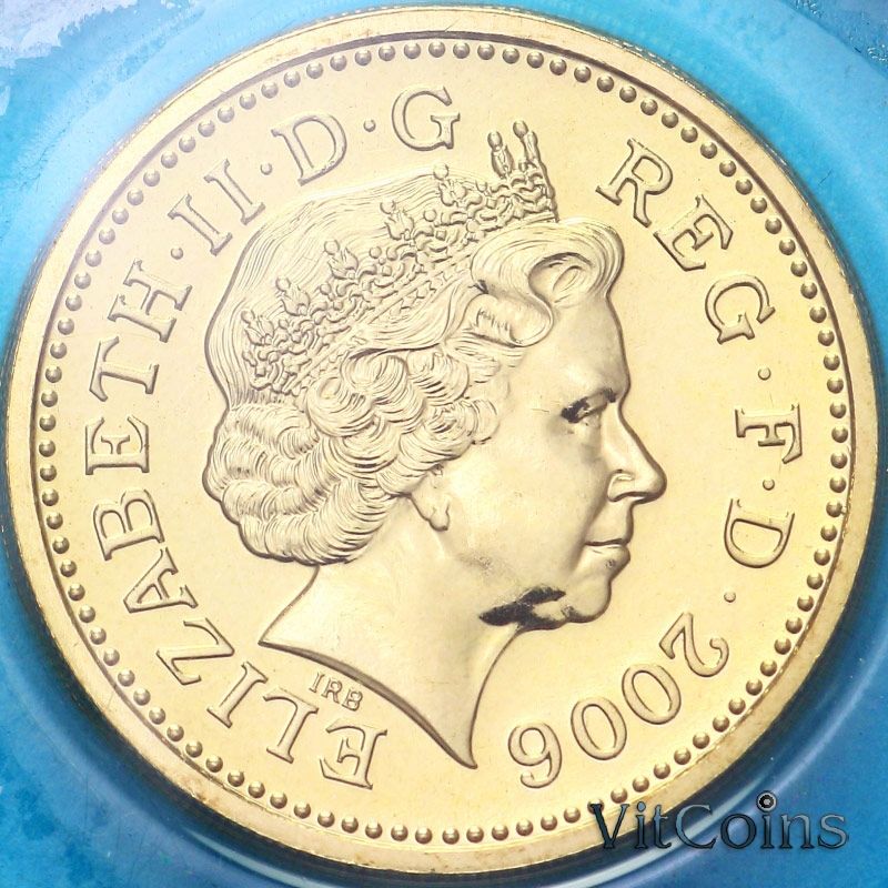 Монета Великобритания 1 фунт 2006 год. Египетский арочный мост. BU Монета Великобритания 1 фунт 2006 год. Египетский арочный мост. BU