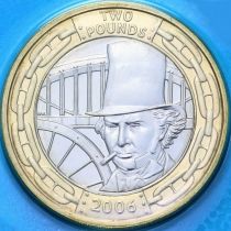 Великобритания 2 фунта 2006 год. Кингдом Брюнель. BU