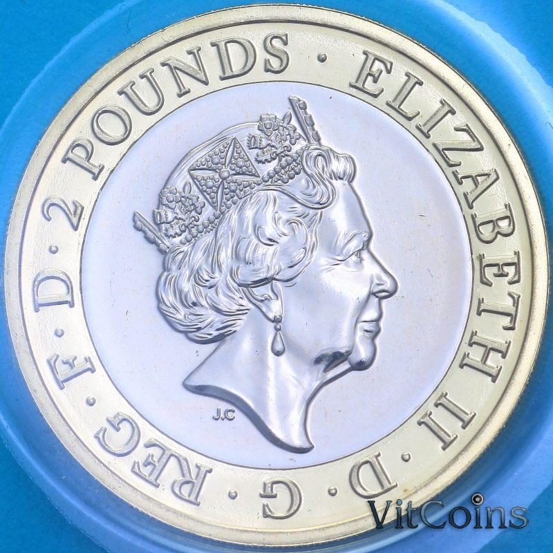 Монета Великобритания 2 фунта 2016 год. Первая Мировая война. BU